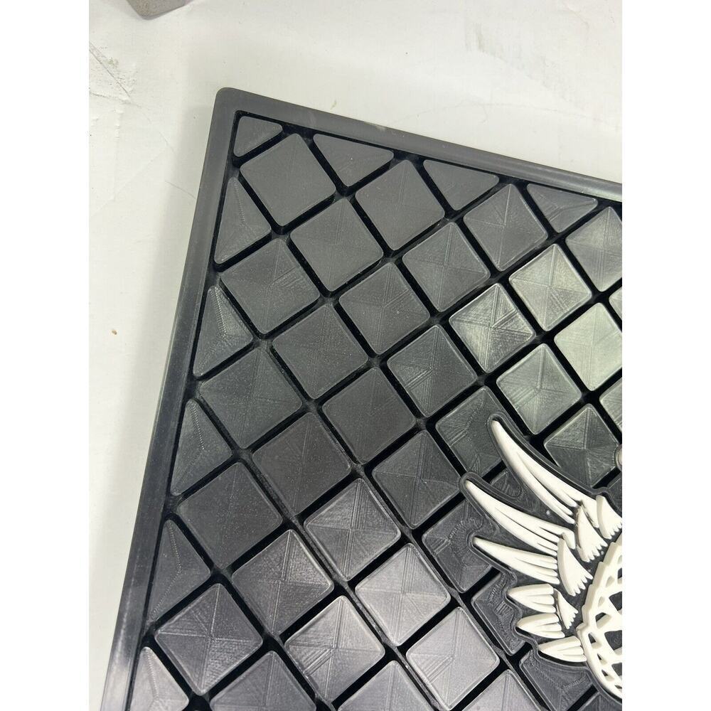 Avion Tequila Rubber BAR SPILL MAT 14”x14” Rail Man Cave Bar Black White NEW - Picture 7 of 8